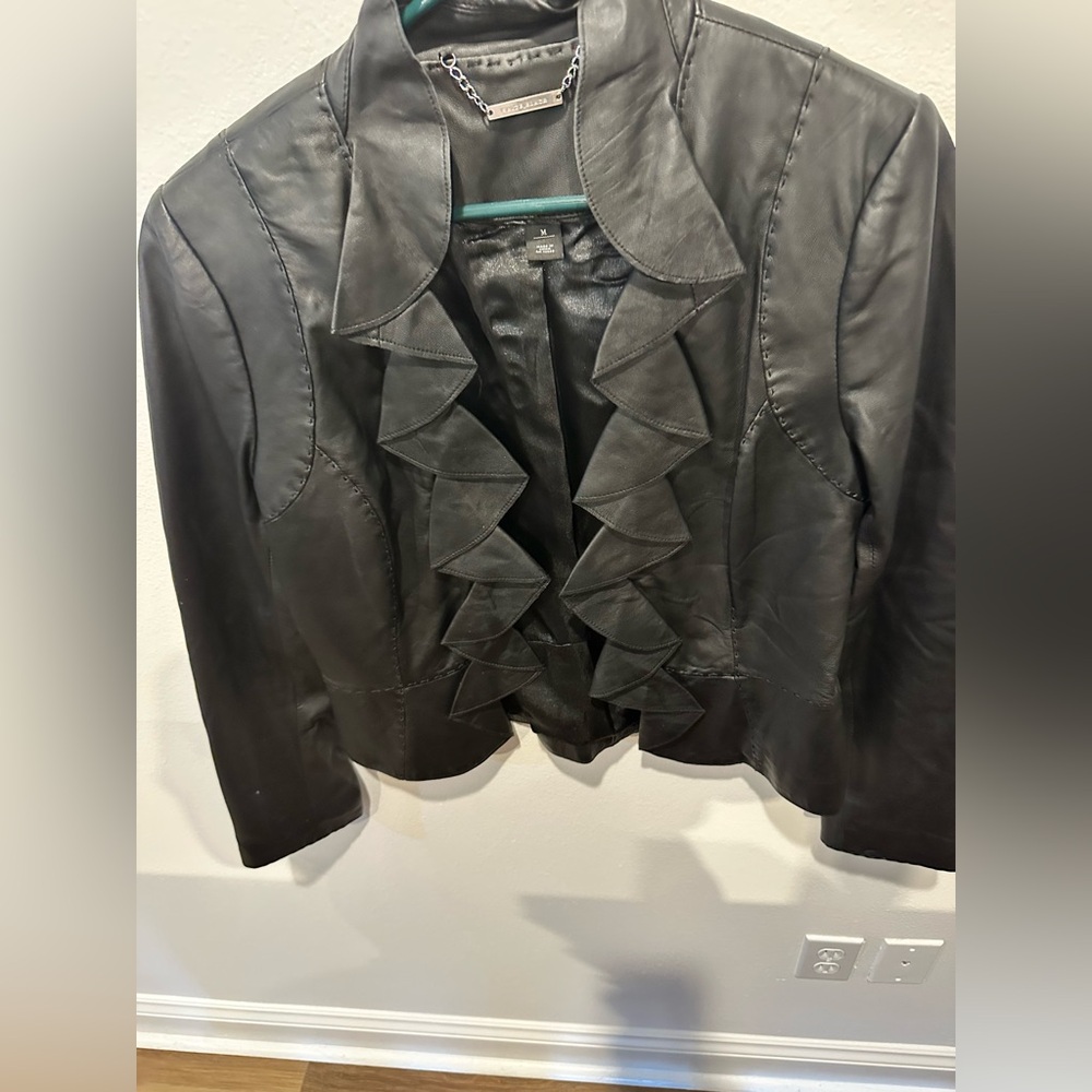 White House Black Market Leather Jacket